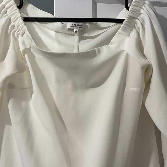 Aritzia off the shoulder white blouse - Picture 2 of 2